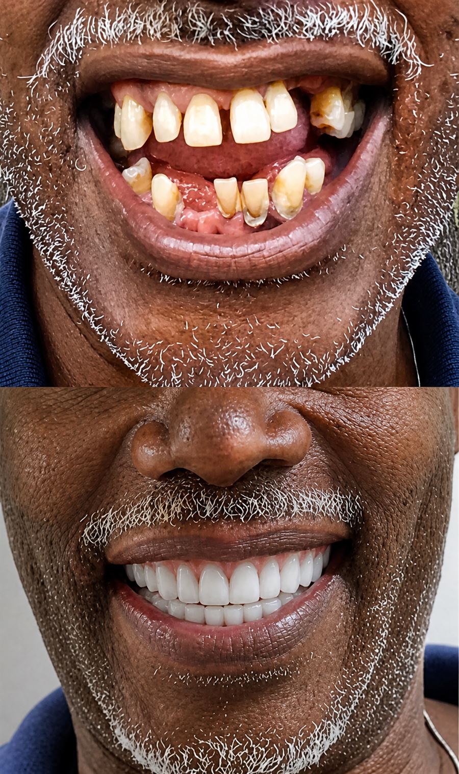 Paciente da Bahia Odonto que recuperou os dentes fixos